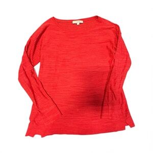 LOFT Vibrant‎ red color Long Sleeve Tee